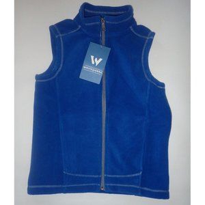 White Sierra Royal Blue Girls Fleece Vest
